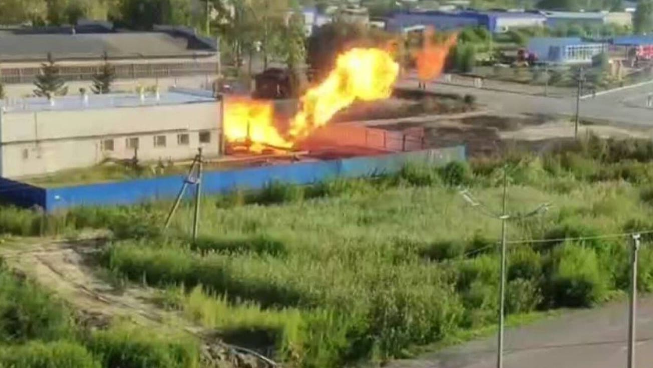 В России загорелась газораспределительная подстанция: более 200 человек эвакуировали